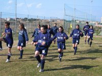 Riscaldamento durante la trasferta a Livorno